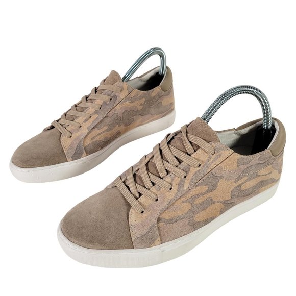 Kenneth Cole Taupe Camo Kam EO Suede Sneakers Women Size 7.5 NWOT - Picture 2 of 11
